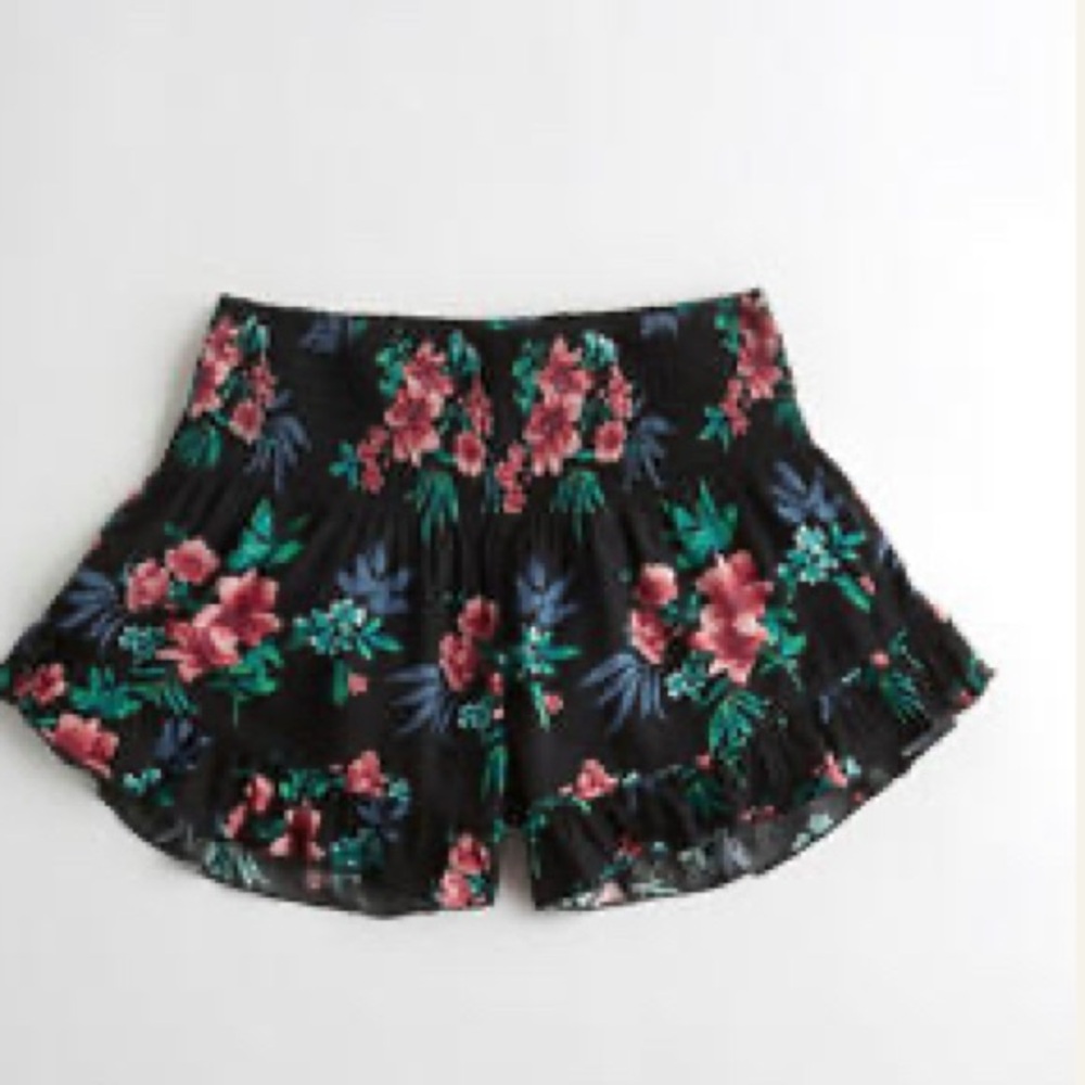 Smocked Ruffle Shorts